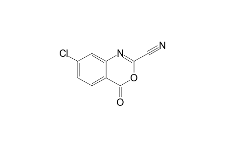 7-Chloranyl-4-oxidanylidene-3,1-benzoxazine-2-carbonitrile