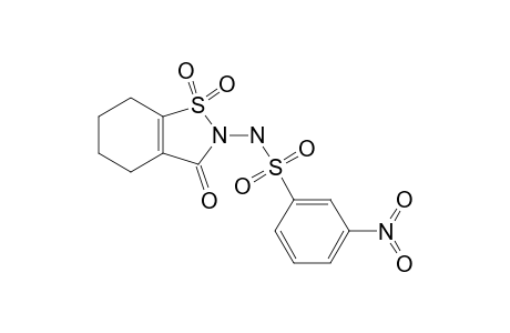 2-(3-NITROBENZENESULFONYLAMINO)-4,5,6,7-TETRAHYDRO-1,2-BENZISOTHIAZOL-3-(2H)-ONE-1,1-DIOXIDE