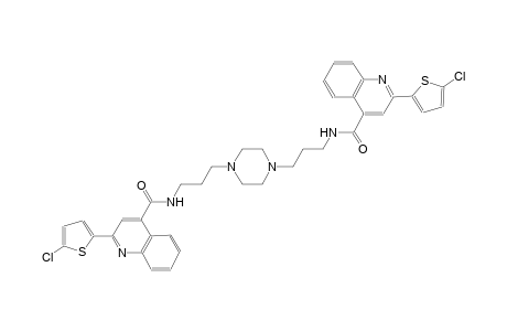 2-(5-chloro-2-thienyl)-N-(3-{4-[3-({[2-(5-chloro-2-thienyl)-4-quinolinyl]carbonyl}amino)propyl]-1-piperazinyl}propyl)-4-quinolinecarboxamide