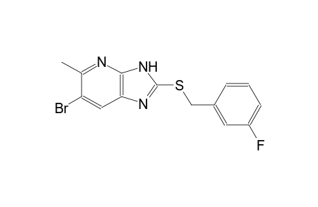 6-bromo-2-[(3-fluorobenzyl)sulfanyl]-5-methyl-3H-imidazo[4,5-b]pyridine