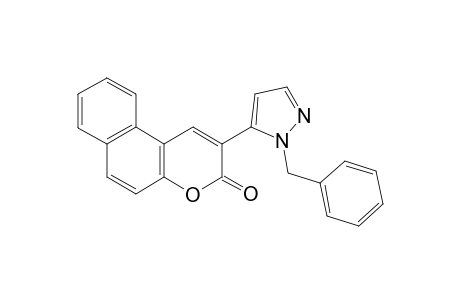 3-[1'(1'H)-Phenylmethylpyrazol-5'-yl]benzo[5,6]coumarin