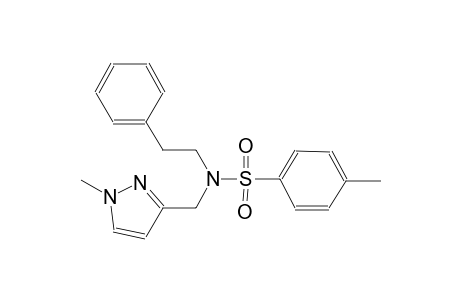 benzenesulfonamide, 4-methyl-N-[(1-methyl-1H-pyrazol-3-yl)methyl]-N-(2-phenylethyl)-