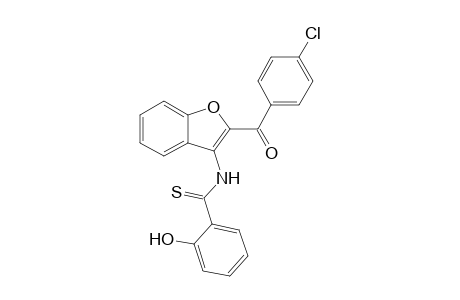 N-[2-(4-Chlorobenzoyl)benzo[b]furan-3-yl]-2-hydroxythiobenzamide