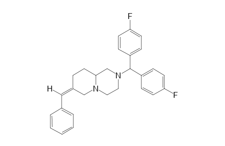 (Z)-7-BENZYLIDENE-2-[BIS-(p-FLUOROPHENYL)-METHYL]-OCATHYDRO-2H-PYRIDO-[1,2-A]-PYRAZINE