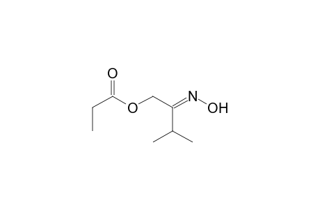 (E)-Propionic acid 2-hydroxyimino-3-methylbutyl ester