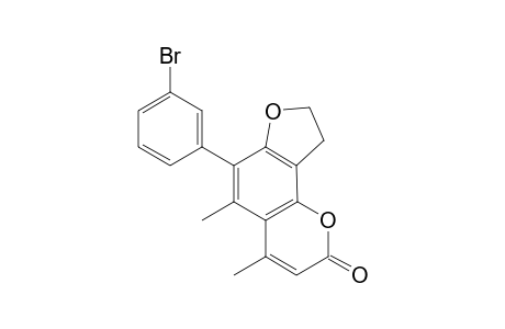 6-(3-Bromophenyl)-4,5-dimethyl-8,9-dihydrofuro[2,3-h]chromen-2-one
