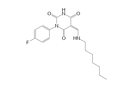 (5Z)-1-(4-fluorophenyl)-5-[(heptylamino)methylene]-2,4,6(1H,3H,5H)-pyrimidinetrione