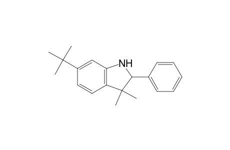 1H-Indole, 6-(1,1-dimethylethyl)-2,3-dihydro-3,3-dimethyl-2-phenyl-