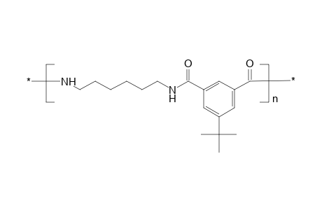 Polyamide from 1,6-hexamethylene diamine and 5-tert-butylisophthalic acid; poly(hexamethylene 5-tert-butylisophthalamide)