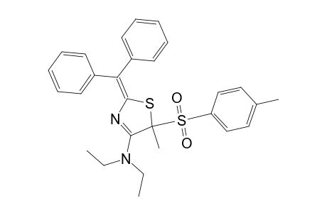 2-(diphenylmethylene)-N,N-diethyl-2,5-dihydro-5-methyl-5-((4-methylphenyl)sulfonyl)-4-thiazolamine