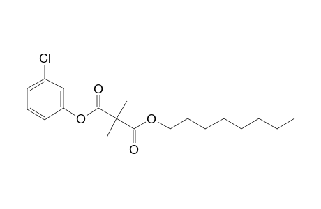 Dimethylmalonic acid, 3-chlorophenyl octyl ester