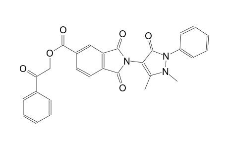 2-oxo-2-phenylethyl 2-(1,5-dimethyl-3-oxo-2-phenyl-2,3-dihydro-1H-pyrazol-4-yl)-1,3-dioxo-5-isoindolinecarboxylate