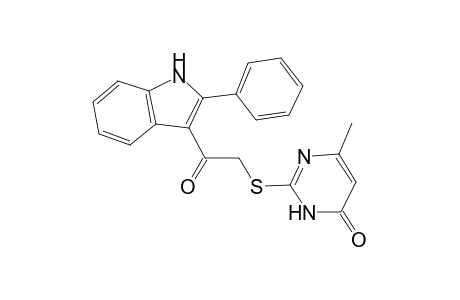 6-methyl-2-{[2-oxo-2-(2-phenyl-1H-indol-3-yl)ethyl]sulfanyl}-4(3H)-pyrimidinone