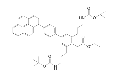 Ethyl [2,6-bis(3-tert-butyloxycarbonylaminopropyl)-4'-pyren-1-ylbiphen-4-yl]acetate