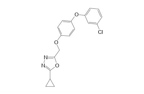 1,3,4-Oxadiazole, 2-[[4-(3-chlorophenoxy)phenoxy]methyl]-5-cyclopropyl-