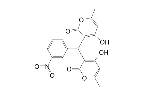 2H-Pyran-2-one, 3,3'-[(3-nitrophenyl)methylene]bis[4-hydroxy-6-methyl-