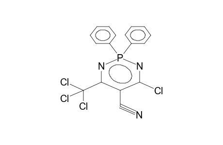 4-CHLORO-5-CYANO-2,2-DIPHENYL-6-TRICHLOROMETHYL-1,3,2-DIAZAPHOSPHORINE
