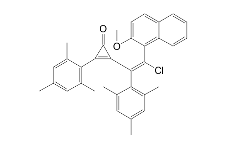 2-Cyclopropen-1-one, 2-[2-chloro-2-(2-methoxy-1-naphthalenyl)-1-(2,4,6-trimethylphenyl)ethenyl]-3-(2,4,6-trimethylphenyl)-