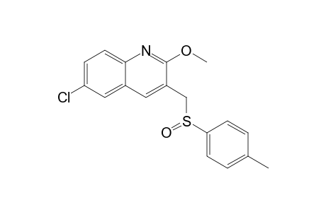 6-Chloro-2-methoxy-3-(p-tolylsulfinylmethyl)quinoline