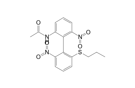 N-[3-nitro-2-(2-nitro-6-propylsulfanyl-phenyl)phenyl]acetamide
