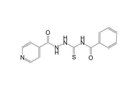 4-pyridinecarboxylic acid, 2-[(benzoylamino)carbonothioyl]hydrazide