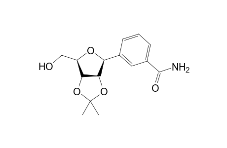 3-[1-Deoxy-2,3-O-(1-methyl-1,1-ethanediyl)-.beta.,D-ribofuranosyl)benzamide