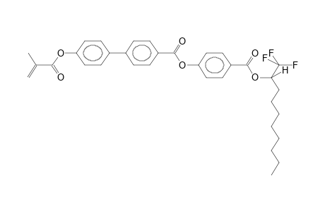 4-[PARA-(1-TRIFLUOROMETHYLNONYLOXYCARBONYL)PHENYLOXYCARBONYL]-4'-METHACRYLOYLOXYBIPHENYL