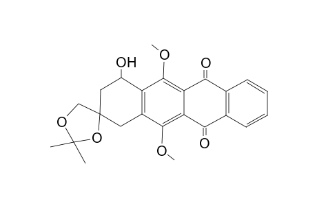 (7S)-7,9-Dihydroxy-9,1'-[(isopropylidene)dioxymethyl]-6,11-dimethoxy-7,8,9,10-tetrahydronaphthacene-5,12-dione