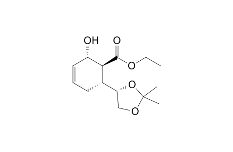(1S,2S,6R)-6-[(4S)-2,2-dimethyl-1,3-dioxolan-4-yl]-2-hydroxy-1-cyclohex-3-enecarboxylic acid ethyl ester