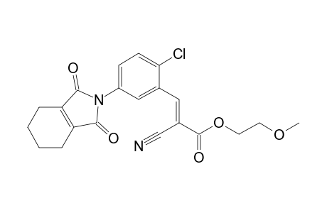 2-Propenoic acid, 3-[2-chloro-5-(1,3,4,5,6,7-hexahydro-1,3-dioxo-2H-isoindol-2-yl)phenyl]-2-cyano-, 2-methoxyethyl ester