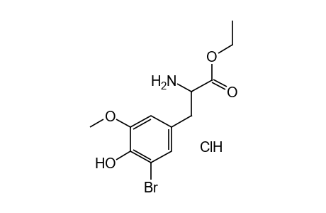 3-BROMO-5-METHOXYTYROSINE, ETHYL ESTER, MONOHYDROCHLORIDE
