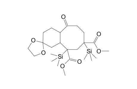 Dimethyl 11-ethylenedioxy-7-oxo-2,4-bis(trimethylsilyl)bicyclo[6.4.0]dodecane-2,4-dicarboxylate