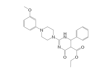 ethyl 2-[4-(3-methoxyphenyl)-1-piperazinyl]-4-oxo-6-phenyl-1,4,5,6-tetrahydro-5-pyrimidinecarboxylate