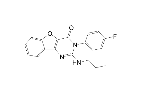 3-(4-Fluorophenyl)-2-(n-propylamino)-benzofuro[3,2-d]pyrimidin-4(3H)-one