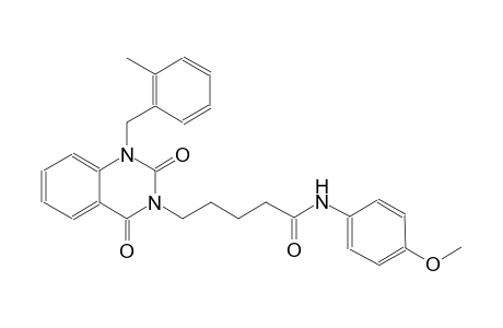 N-(4-methoxyphenyl)-5-(1-(2-methylbenzyl)-2,4-dioxo-1,4-dihydro-3(2H)-quinazolinyl)pentanamide