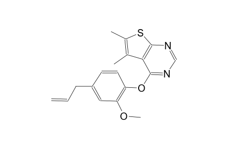 thieno[2,3-d]pyrimidine, 4-[2-methoxy-4-(2-propenyl)phenoxy]-5,6-dimethyl-