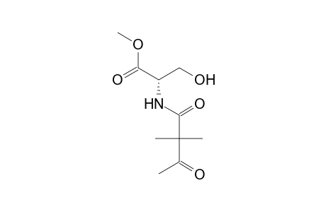 Methyl (2S)-2-(2',2'-Dimethylacetoacetylamino)-3-hydroxypropanoate