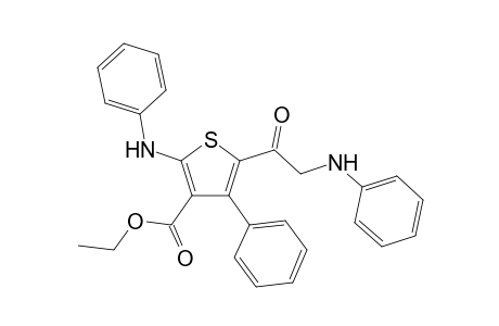 4-Phenyl-2-phenylamino-5-(2-phenylamino-acetyl)-thiophene-3-carboxylic acid ethyl ester