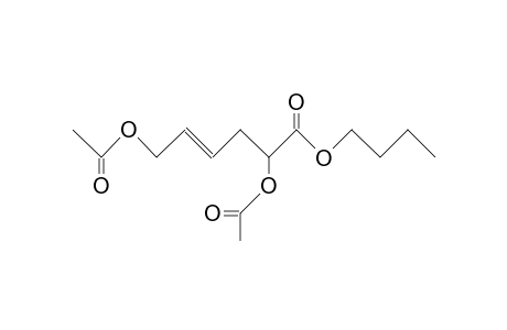 2,6-Diacetoxy-4-hexenoic acid, butyl ester