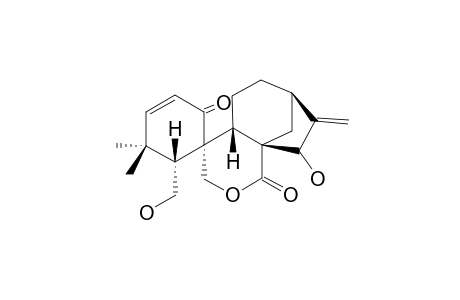 LAXIFLORIN-A;6,15-BETA-DIHYDROXY-1-OXO-6,7-SECO-ENT-KAURA-2,16-DIEN-7,20-OLIDE