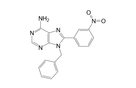 9-Benzyl-8-(3-nitrophenyl)adenine