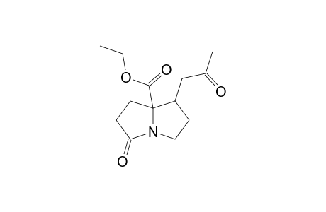 (7R*)-(2-OXOPROPYL)-7AR*-(ETHOXYCARBONYL)-HEXAHYDRO-1H-PYRROLIZIN-3-ONE