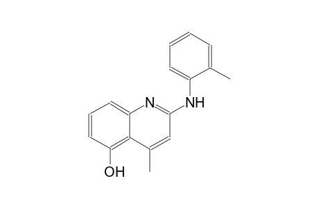 5-quinolinol, 4-methyl-2-[(2-methylphenyl)amino]-