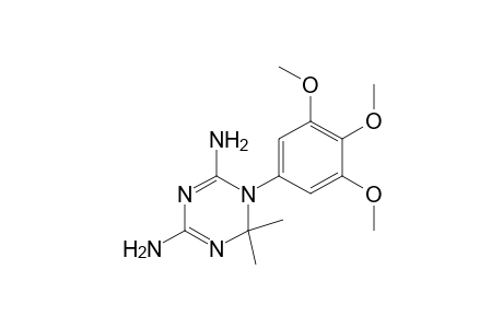 4,6-DIAMINO-1,2-DIHYDRO-2,2-DIMETHYL-1-(3,4,5-TRIMETHOXYPHENYL)-s-TRIAZINE