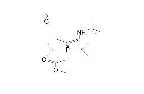 DIISOPROPYLCARBETHOXYMETHYL-(1-N-TERT-BUTYLAMINOPROP-1-EN-2-YL)PHOSPHONIUM CHLORIDE