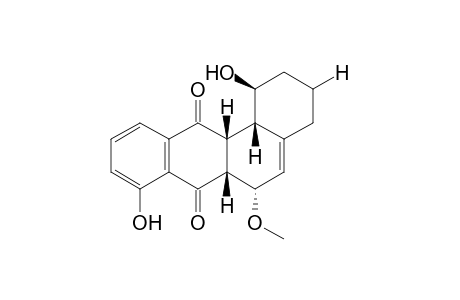 (1S,6S,6aR,12aR,12bS)-1,8-dihydroxy-6-methoxy-1,2,3,4,6,6a,12a,12b-octahydrobenzo[a]anthracene-7,12-dione