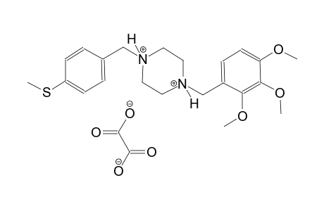 1-[4-(methylsulfanyl)benzyl]-4-(2,3,4-trimethoxybenzyl)piperazinediium oxalate
