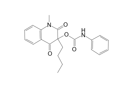 3-Butyl-1,2,3,4-tetrahydro-1-methyl-2,4-dioxoquinolin-3-yl Phenylcarbamate