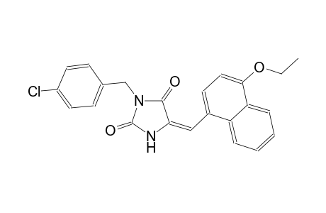 (5E)-3-(4-chlorobenzyl)-5-[(4-ethoxy-1-naphthyl)methylene]-2,4-imidazolidinedione