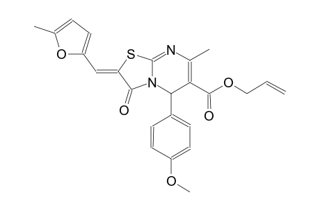 allyl (2Z)-5-(4-methoxyphenyl)-7-methyl-2-[(5-methyl-2-furyl)methylene]-3-oxo-2,3-dihydro-5H-[1,3]thiazolo[3,2-a]pyrimidine-6-carboxylate
